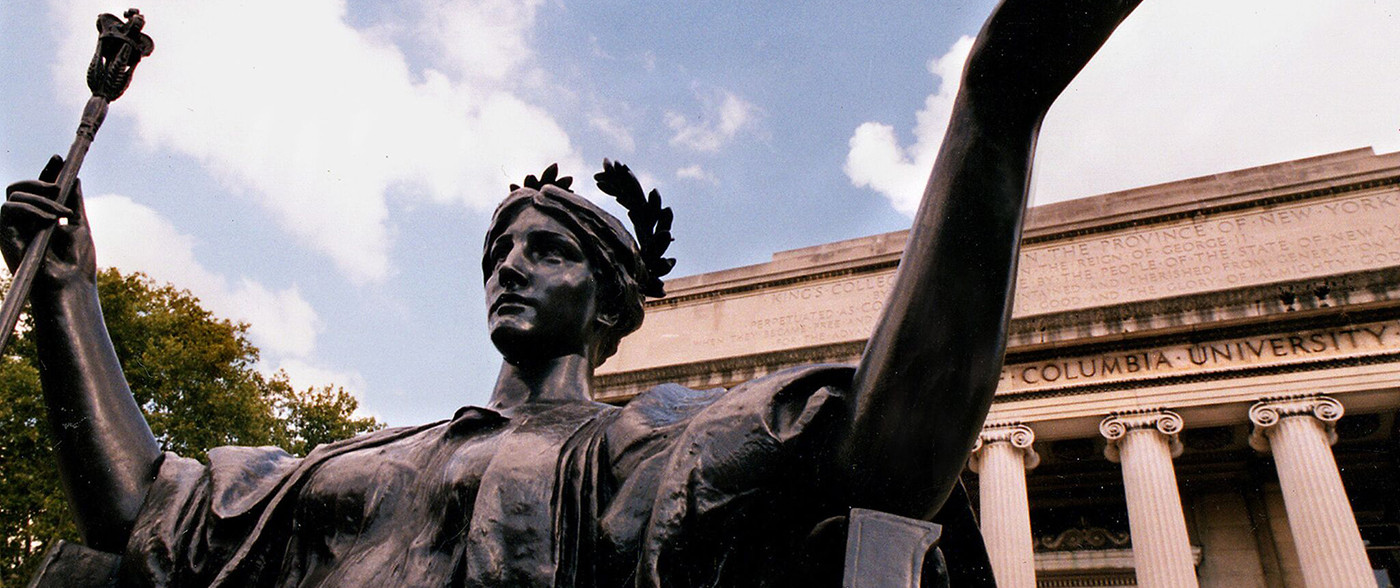 statue on campus
