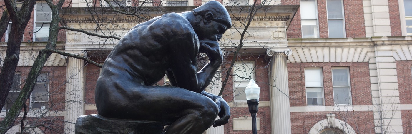 statue of thinking man