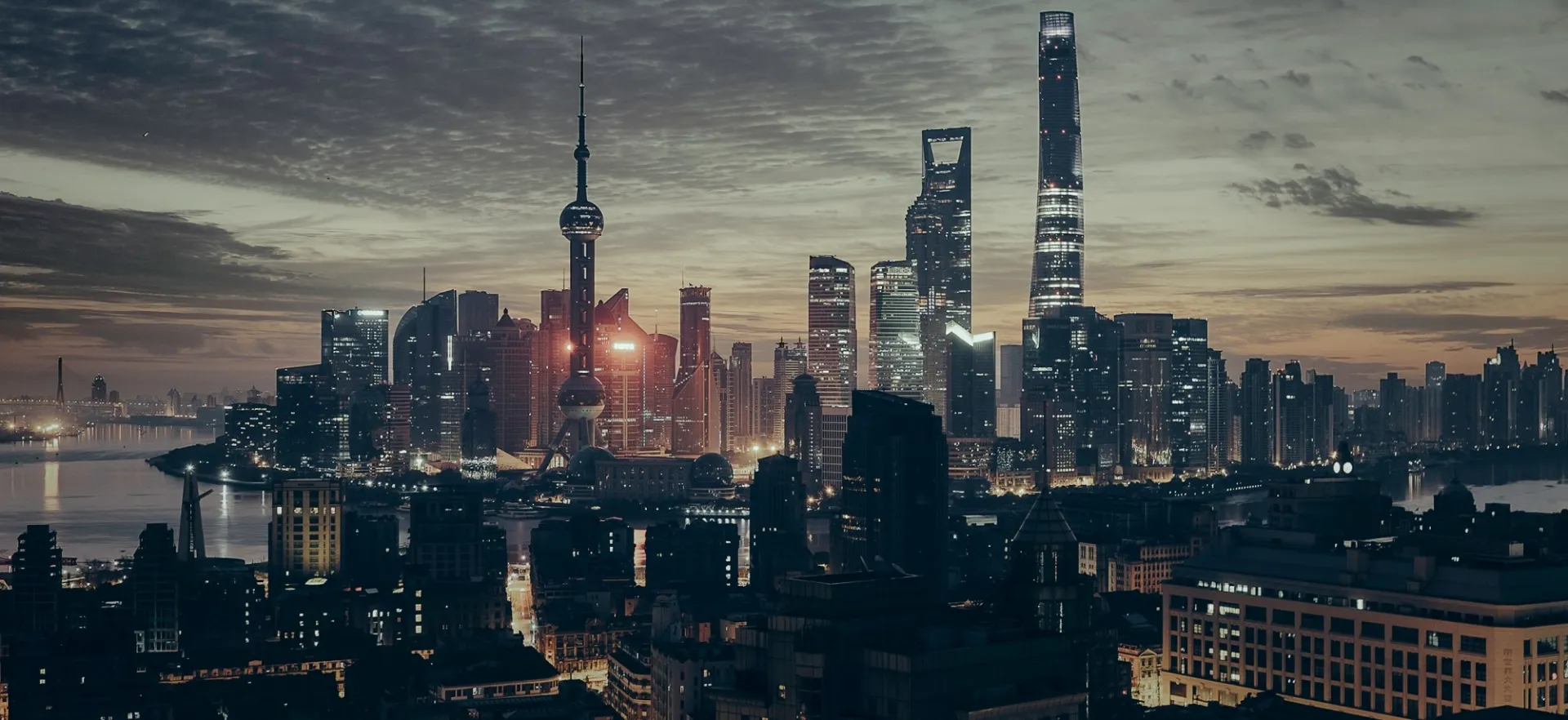 skyline with buildings